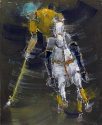 Zahid Saleem, 13 x 16 Inch, Acrylic on Canvas, Figurative Painting, AC-ZS-035